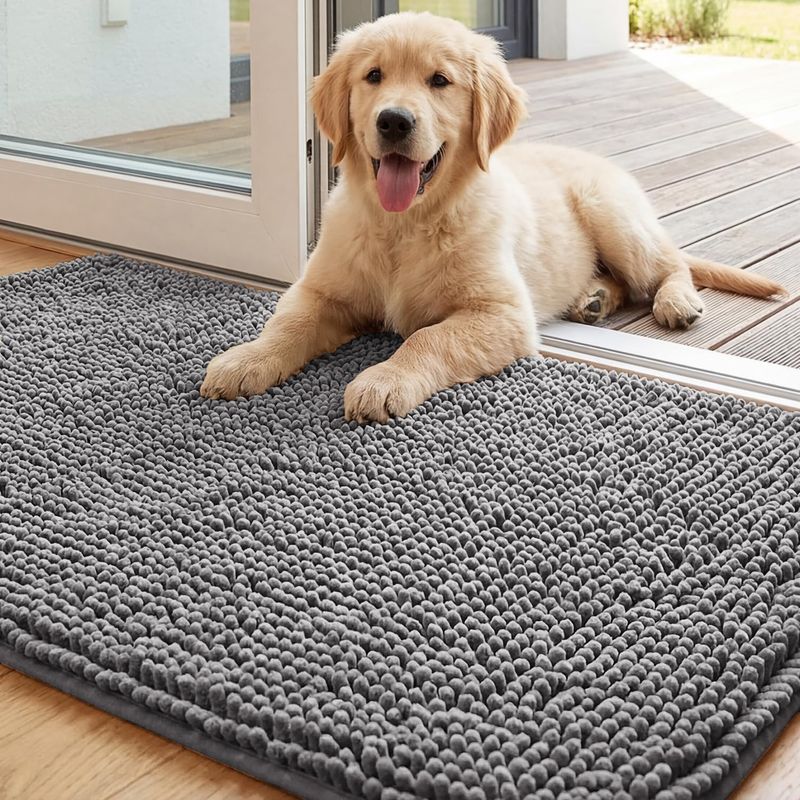 Chenille Door Mat for Dogs