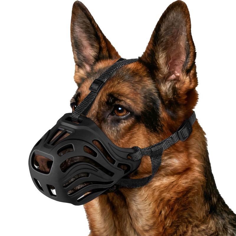 Soft Breathable Basket Muzzle for Dogs