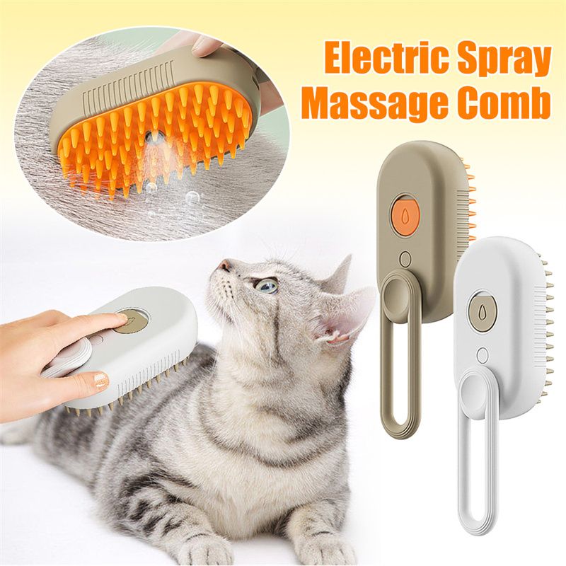 3-in-1 Spray-Mist Grooming Brush for Cats & Dogs