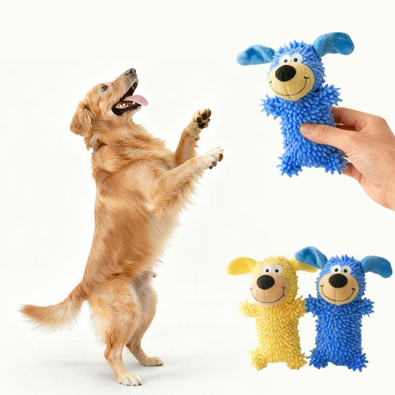 Screaming Squeaky Dog Toy, Blue
