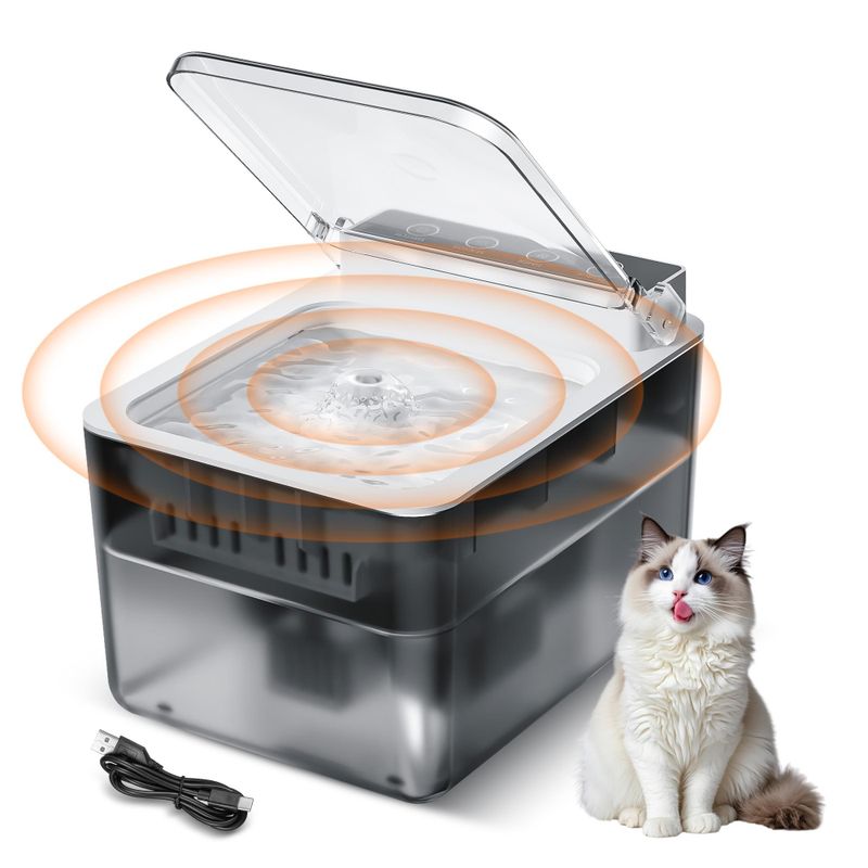 Automatic Pet Water Fountain with Sensing Function