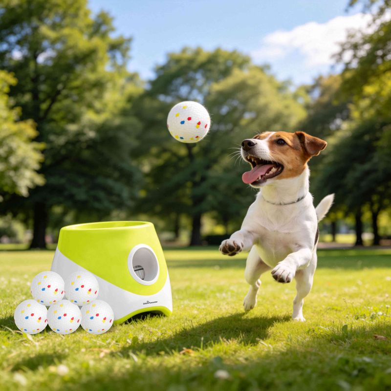 Automatic Dog Ball Launcher with 3 Distance Settings