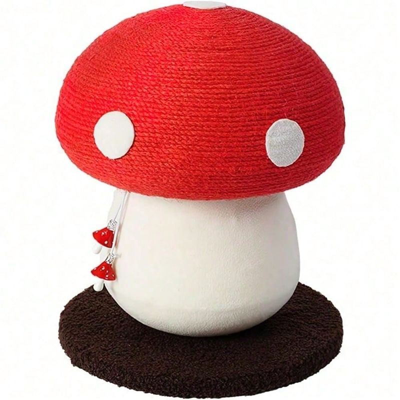 Mushroom-Shaped Sisal Cat Scratching Post