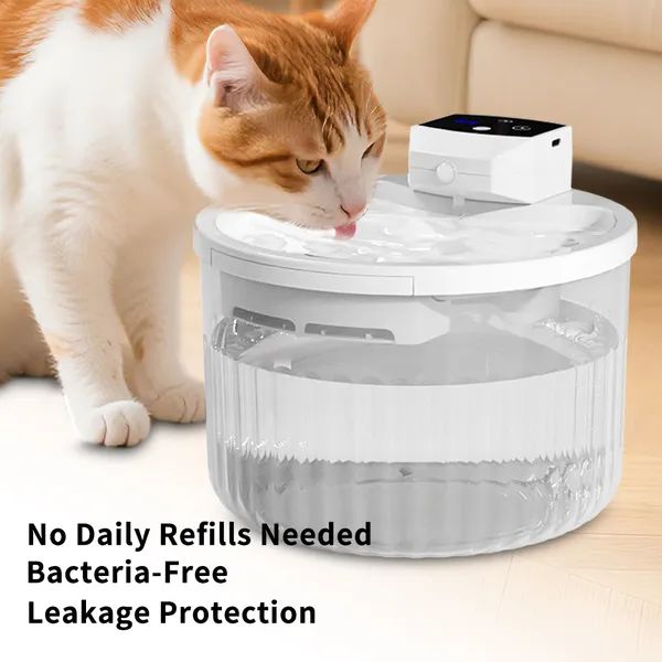 Large-Capacity Automatic Pet Water Fountain with Quiet Pump