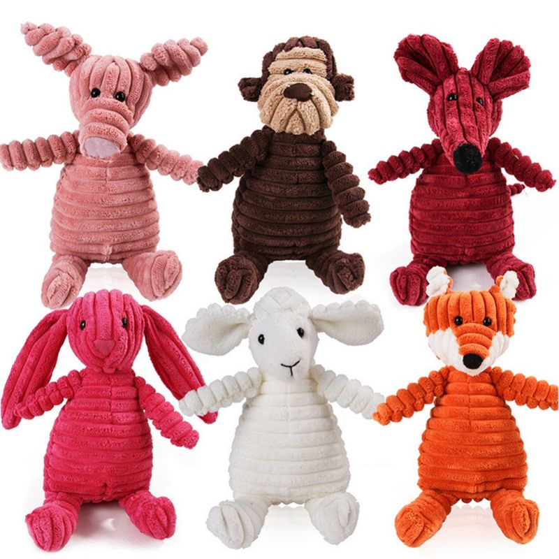 Plush Squeaky Animal Dog Toy