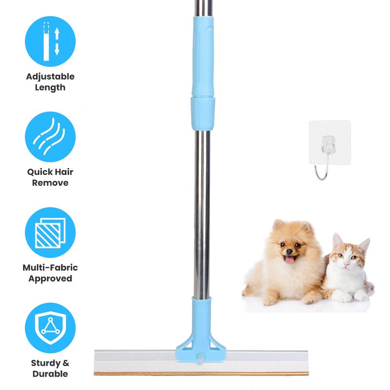 Telescopic Pet Hair Removal Rake for Home