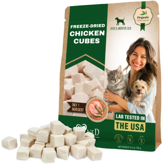 Freeze-Dried Cubes for Cats and Dogs, 5.3 oz (150 g)