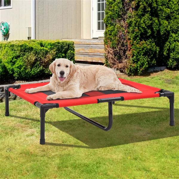 Elevated Dog Bed with Steel Frame