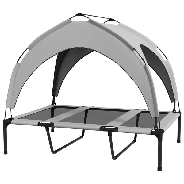 Elevated Pet Cot with Canopy & Travel Bag