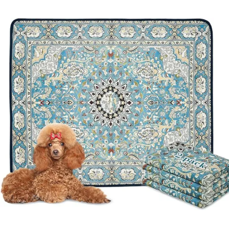 Washable Reusable Pee Pads for Dogs, 36 x 41 in (2 Pack)