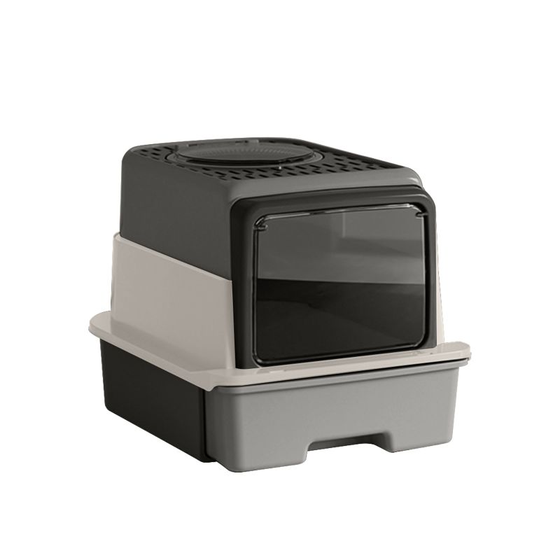 Three-Compartment Cat Litter Box