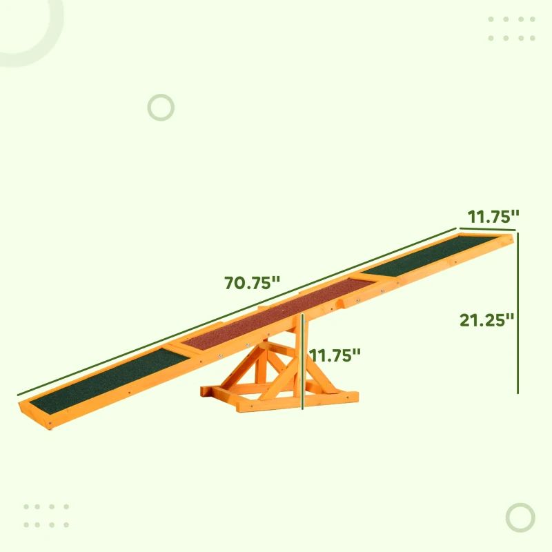 Wooden Dog Agility Seesaw for Outdoor Training