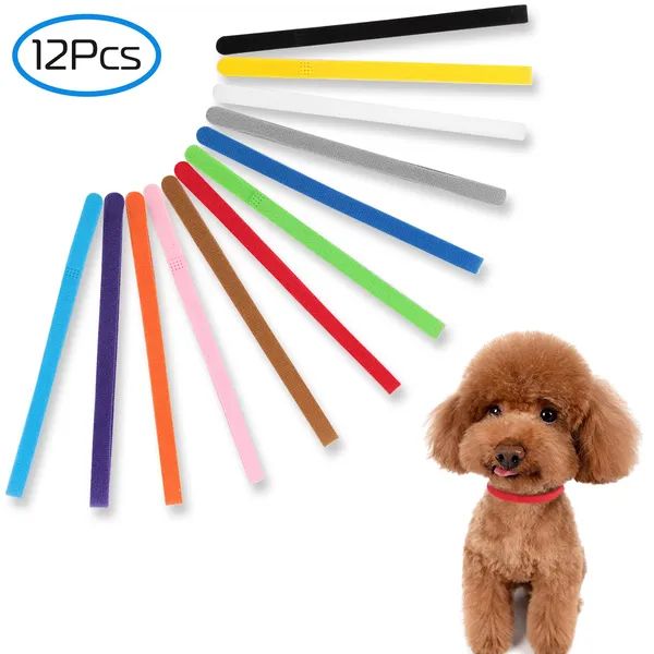 Whelping Puppy ID Collars, 12-Color Set