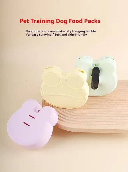 Silicone Dog Training Treat Pouch with Clip
