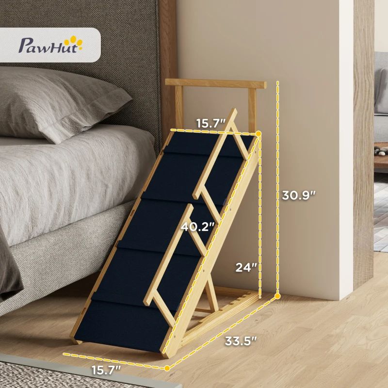 Dog Ramp with Removable Guardrails