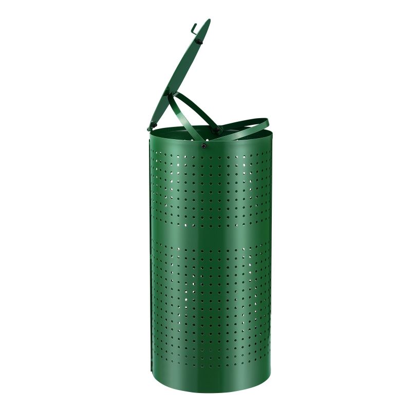 Dog Poop Trash Can, 11.5 Gallons, Weather-Resistant with Lid
