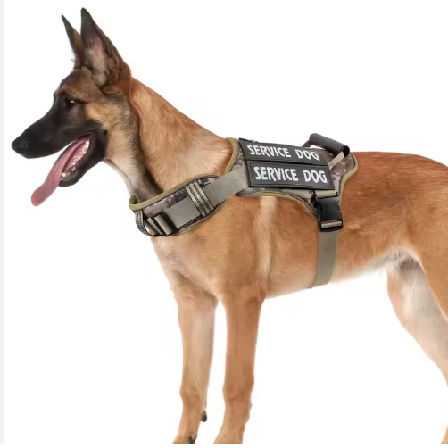Tactical Dog Harness with Control Handle, Adjustable Reflective Vest