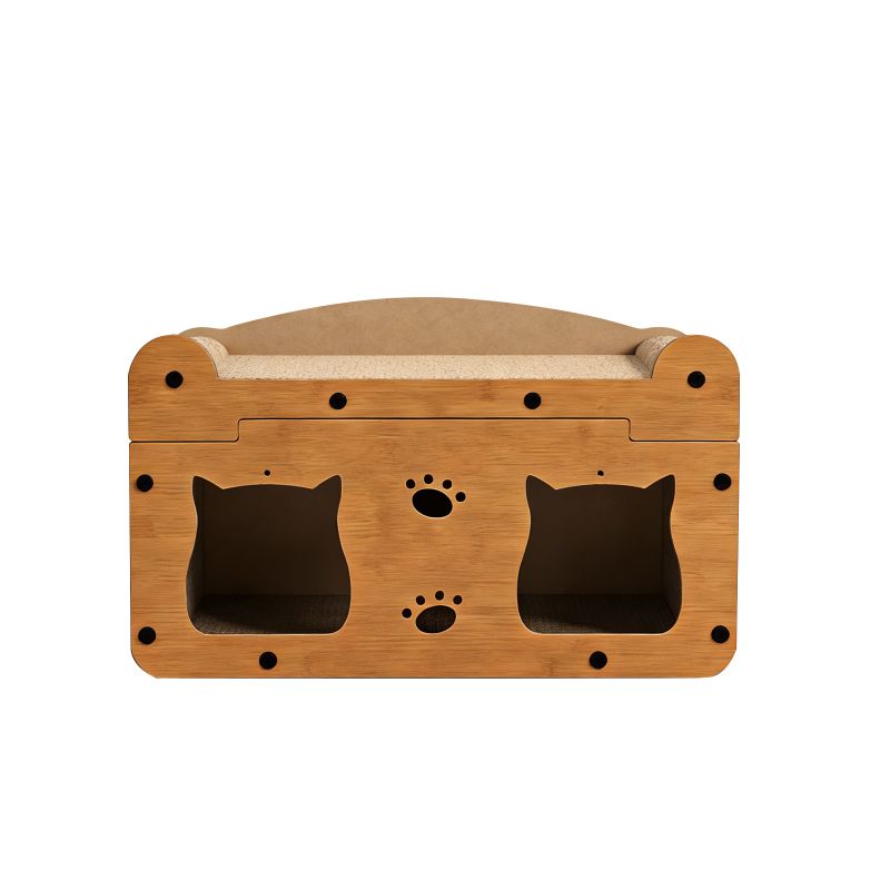 Walnut Wood Cat House, 56