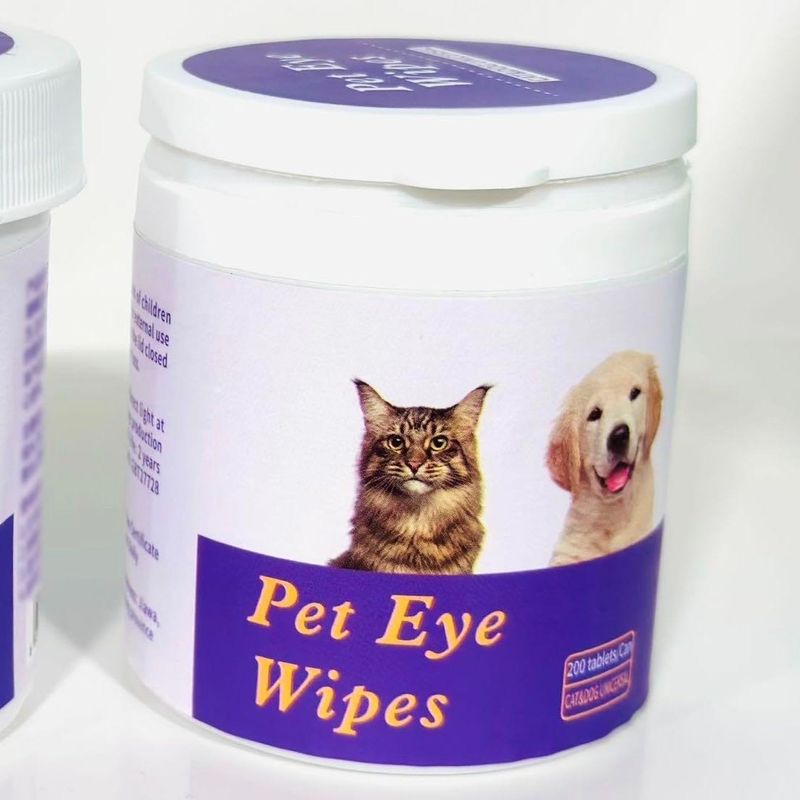 Pet Finger Wipes for Dogs and Cats, Pack of 50