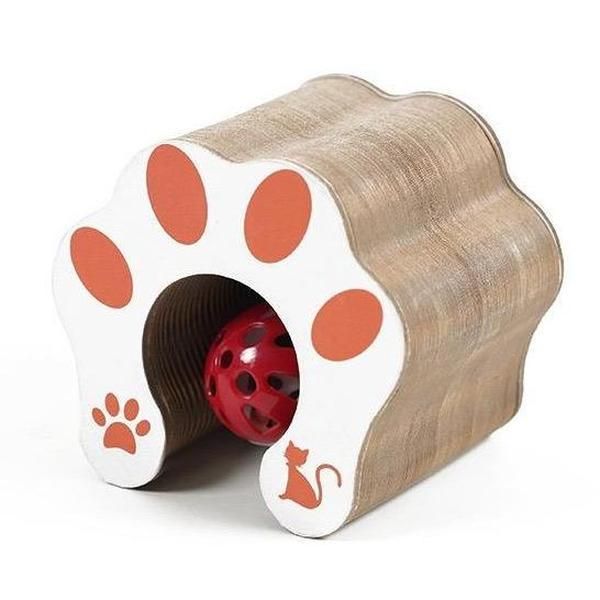 Folding Cat Scratching Board, Accordion-Style Wood Grain