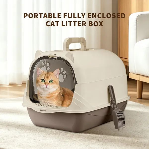 Handheld Portable Cat Litter Box, Large Capacity