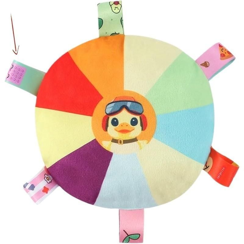 Plush Dog Flying Disc with Bells, Washable