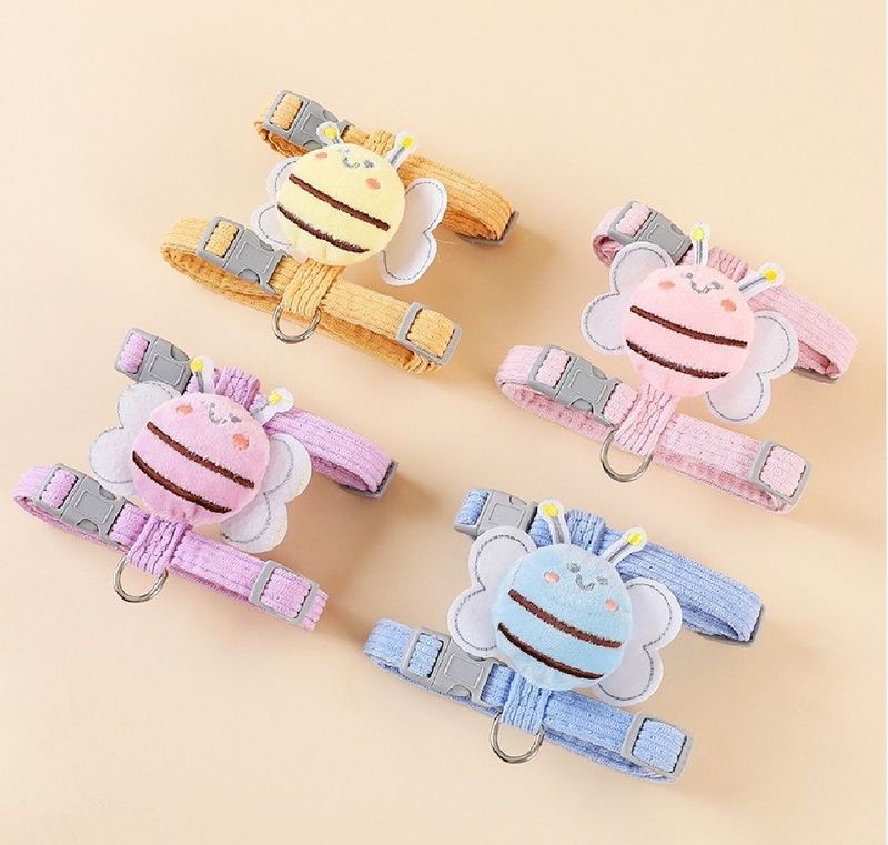 Small Cat Harness and Leash Set with Decorative Wings